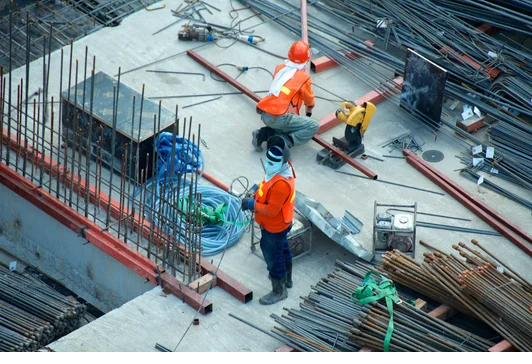 RHB Precision Welding crew on a structural site